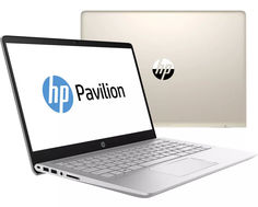 Ноутбук HP Pavilion 14-bk011ur Silk Gold 1ZD03EA (Intel Core i7-7500U 2.7 GHz/8192Mb/1000Gb + 256Gb SSD/No ODD/nVidia GeForce 940MX 4096Mb/Wi-Fi/Cam/14.0/1920x1080/Windows 10 64-bit)