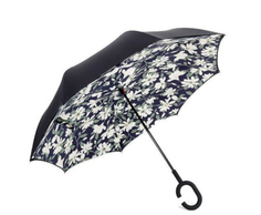 Зонт Зонт Наоборот Black with Lilies Other