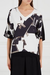 Блузка с абстрактным принтом Adolfo Dominguez
