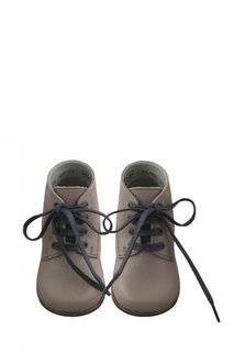Кожаные ботинки на шнуровке Bonpoint