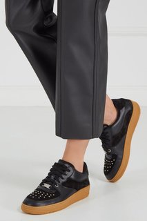 Черные кроссовки с заклепками Red Valentino