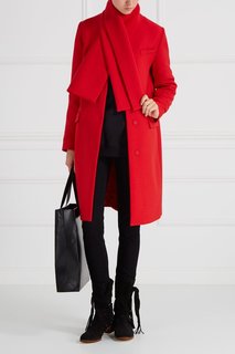 Пальто с шарфом Msgm