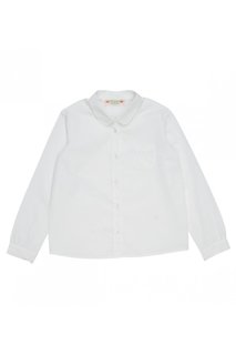 Белая хлопковая блузка Bonpoint