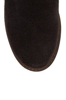 Серые ботинки из замши POM Dapi