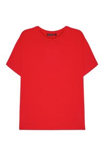Красная хлопковая футболка Blank.Moscow