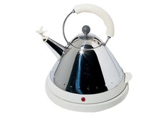 Чайник электрический со свистком (alessi) белый