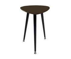 Приставной столик капля (woodi) коричневый 43.0x57.0x50.0 см.