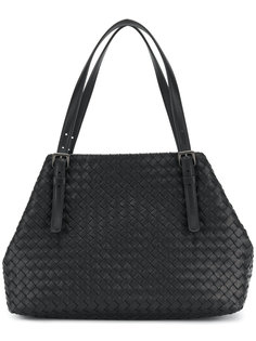большая плетёная сумка Bottega Veneta