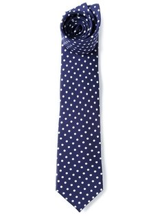 галстук с принтом в горошек Fefè