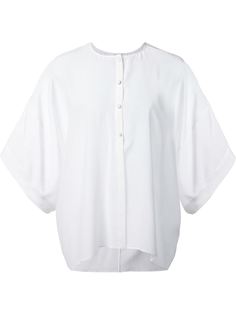 прозрачная блузка с приспущенными плечами Givenchy