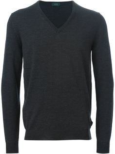 свитер c V-образным вырезом  Zanone