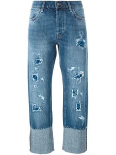 джинсы с потертой отделкой Phoebe Mih Jeans
