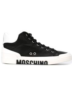 хайтопы с логотипом  Moschino