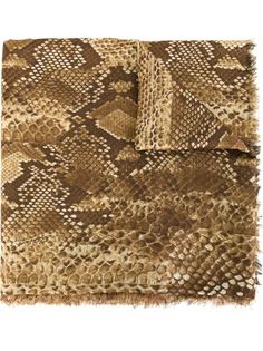 шарф со змеиным принтом Roberto Cavalli