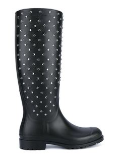 декорированные сапоги  Saint Laurent