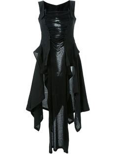 асимметричное платье корсетного кроя Yohji Yamamoto