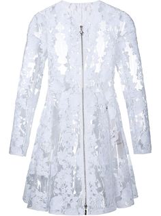 прозрачное кружевное пальто Moncler Gamme Rouge
