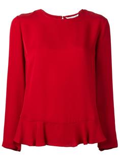 расклешенная блузка с рюшами Dvf Diane Von Furstenberg