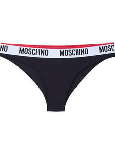 трусики с логотипом на резинке Moschino