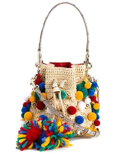сумка-мешок с помпонами Dolce & Gabbana