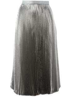 плиссированная юбка из люрекса Christopher Kane