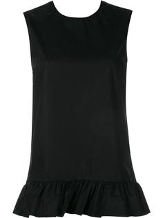 топ без рукавов c оборкой Marni