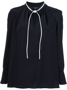 блузка с завязками на горловине Derek Lam