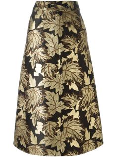 юбка с цветочной вышивкой  Saint Laurent