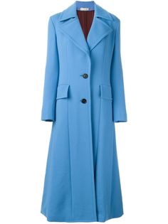 длинное однобортное пальто Marni
