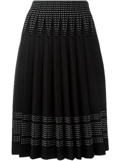 плиссированная юбка А-образного кроя Alexander McQueen