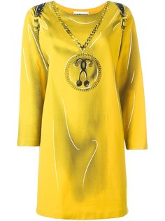 платье с принтом рюкзака Moschino