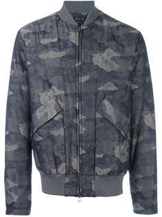 куртка-бомбер с камуфляжным принтом  Helmut Lang