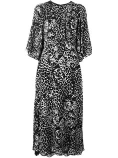 платье с леопардовым принтом Saint Laurent