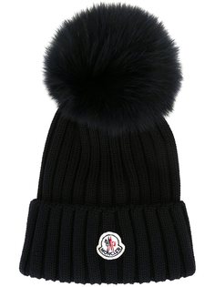 шапка с меховым помпоном Moncler