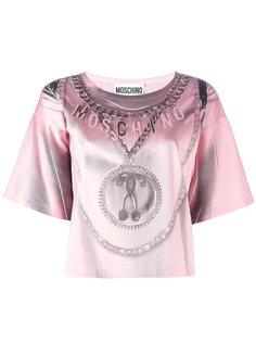 футболка с узором  Moschino