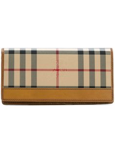 длинный кошелек в клетку Burberry