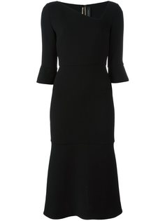 платье с асимметричной горловиной Roland Mouret