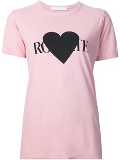 футболка с принтом логотипа  Rodarte