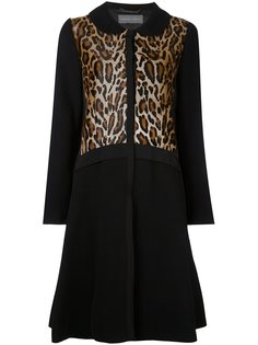 пальто с леопардовым принтом Alberta Ferretti