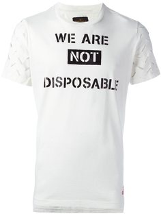 футболка с резным узором на рукавах Vivienne Westwood Anglomania