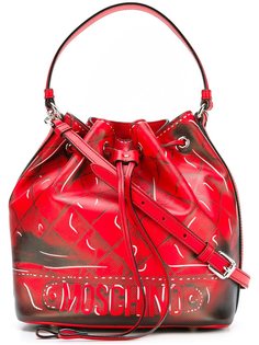 сумка-тоут trompe-loeil Moschino