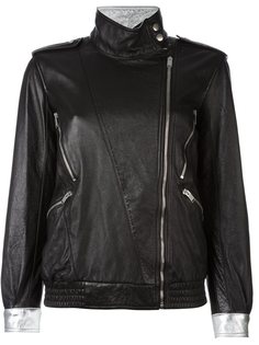 куртка на смещенной молнии Saint Laurent