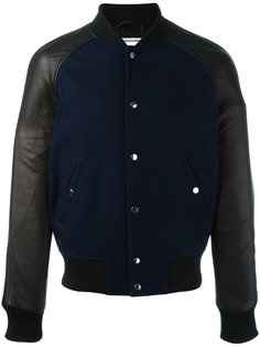 куртка-бомбер с контрастными панелями Ami Alexandre Mattiussi