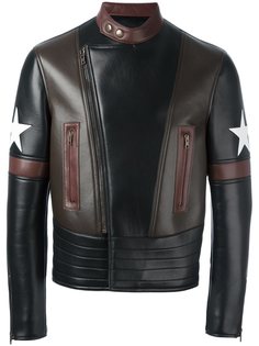 байкерская куртка с заплатками в виде звезд Givenchy