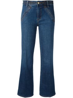 укороченные расклешенные джинсы Tory Burch