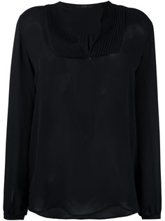 блузка с плиссированным нагрудником Etro