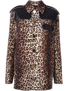 куртка с леопардовым принтом   Givenchy