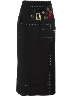 юбка-карандаш с декоративной строчкой Dolce & Gabbana