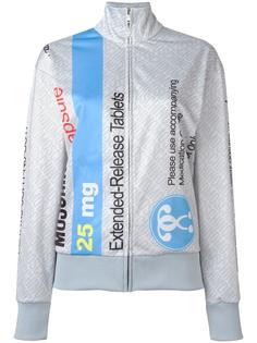 спортивная куртка с принтом pill packet Moschino