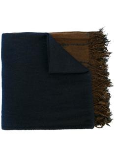 полосатый шарф с необработанными концами Suzusan